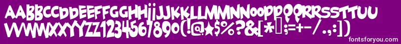 Police Geekabyte2 – polices blanches sur fond violet