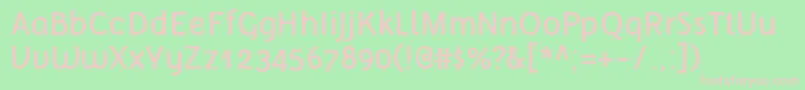Tellural Font – Pink Fonts on Green Background