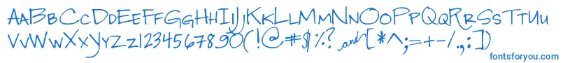 DjbJenna Font – Blue Fonts