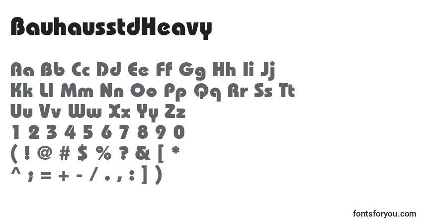 BauhausstdHeavy Font – alphabet, numbers, special characters