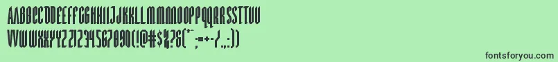 Devilsummoner Font – Black Fonts on Green Background