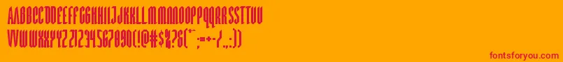 Devilsummoner Font – Red Fonts on Orange Background