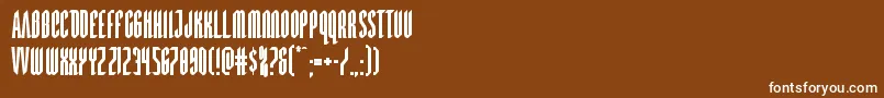 Devilsummoner Font – White Fonts on Brown Background