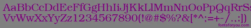 BookmanRegular Font – Purple Fonts on Gray Background