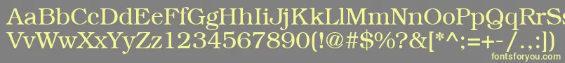 BookmanRegular Font – Yellow Fonts on Gray Background