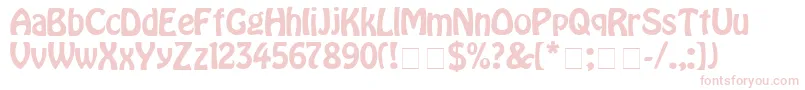 Hobor Font – Pink Fonts on White Background