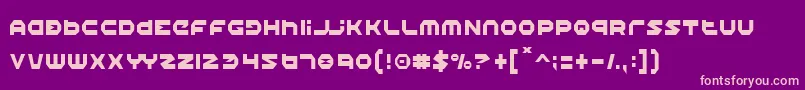 Шрифт HaloCondensed – розовые шрифты на фиолетовом фоне