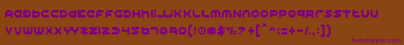 Fonte HaloCondensed – fontes roxas em um fundo marrom