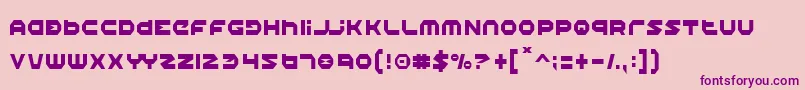 Шрифт HaloCondensed – фиолетовые шрифты на розовом фоне