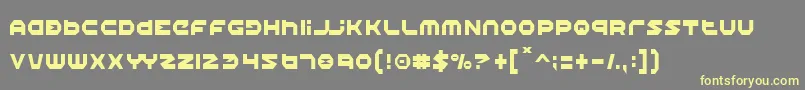 Шрифт HaloCondensed – жёлтые шрифты на сером фоне