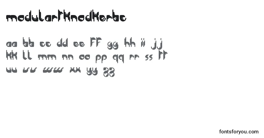 ModularTknoDkerBc Font – alphabet, numbers, special characters