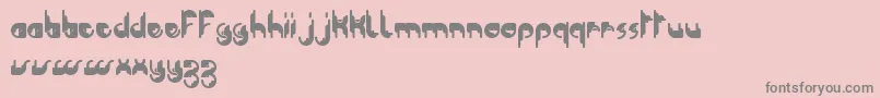 ModularTknoDkerBc Font – Gray Fonts on Pink Background