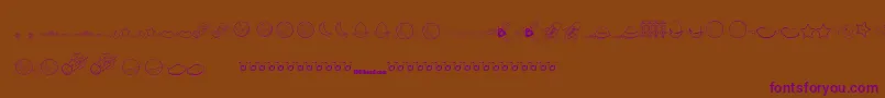 Galaxia Font – Purple Fonts on Brown Background