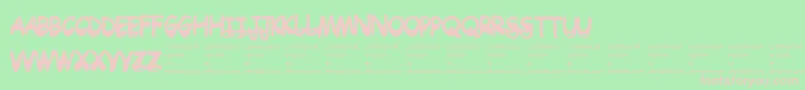 Drtoboggan Font – Pink Fonts on Green Background