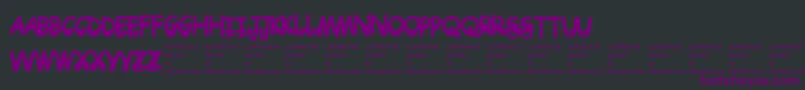 Drtoboggan Font – Purple Fonts on Black Background