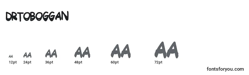 Drtoboggan Font Sizes