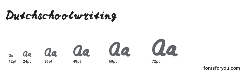 Dutchschoolwriting Font Sizes