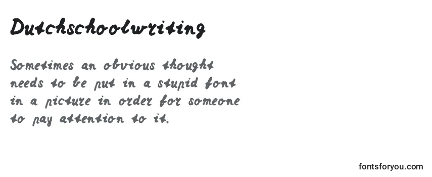 Dutchschoolwriting Font