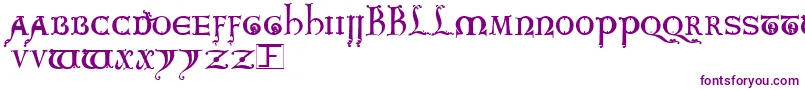 Kingarthur Font – Purple Fonts on White Background