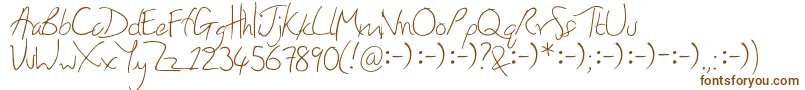Honey Font – Brown Fonts on White Background