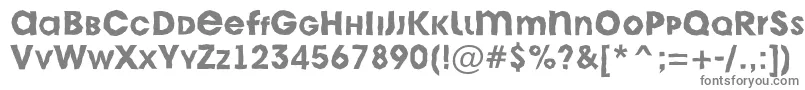 フォントAAvantecpslcbrkBold – 白い背景に灰色の文字
