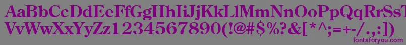 Agcen6 Font – Purple Fonts on Gray Background