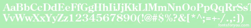 Agcen6 Font – White Fonts on Green Background