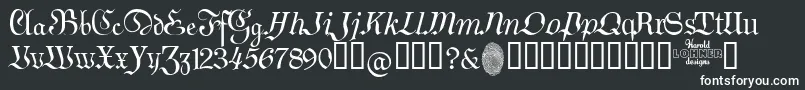 GermanSampler-fontti – valkoiset fontit
