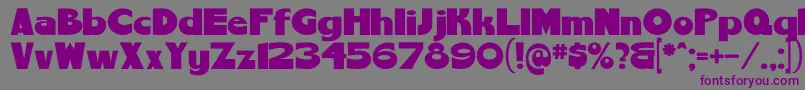 ChemyretroV01 Font – Purple Fonts on Gray Background