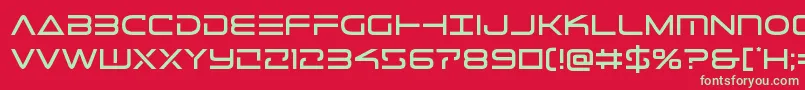 Telemarines1 Font – Green Fonts on Red Background