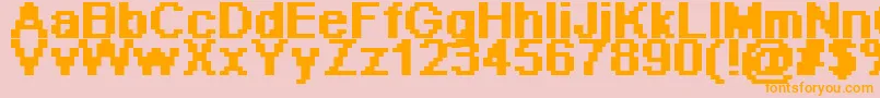 More about Pixeab Font Pixeab Font – Orange Fonts on Pink Background