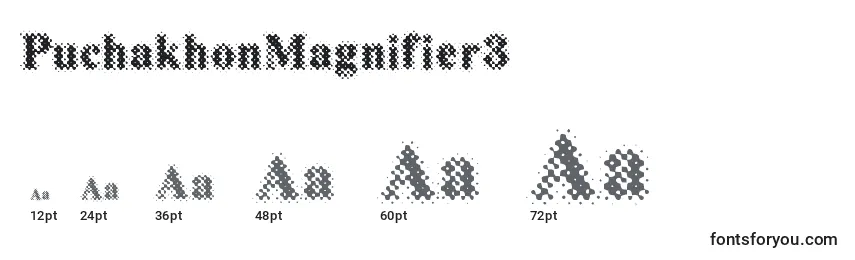 PuchakhonMagnifier3 Font Sizes