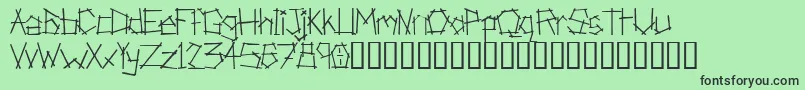 AnarchistBible Font – Black Fonts on Green Background