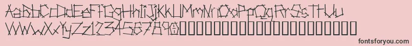 AnarchistBible Font – Black Fonts on Pink Background