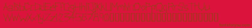AnarchistBible Font – Brown Fonts on Red Background