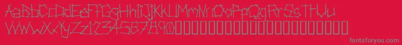 AnarchistBible Font – Gray Fonts on Red Background