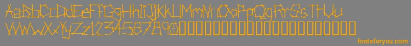 AnarchistBible Font – Orange Fonts on Gray Background