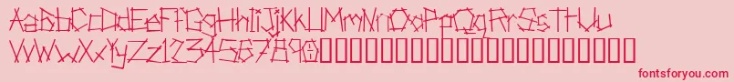 AnarchistBible Font – Red Fonts on Pink Background