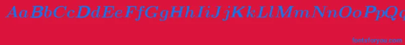 CmMathItalicbold Font – Blue Fonts on Red Background