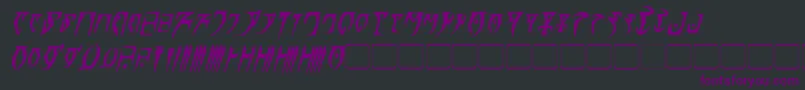 DaedraBoldItalic Font – Purple Fonts on Black Background