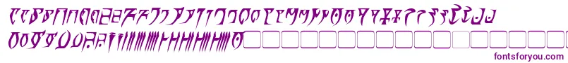 DaedraBoldItalic Font – Purple Fonts on White Background