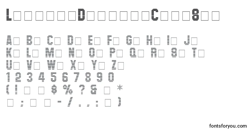 Fuente LevelorDisplayCapsSsi - alfabeto, números, caracteres especiales