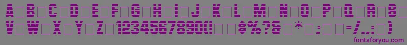 LevelorDisplayCapsSsi Font – Purple Fonts on Gray Background