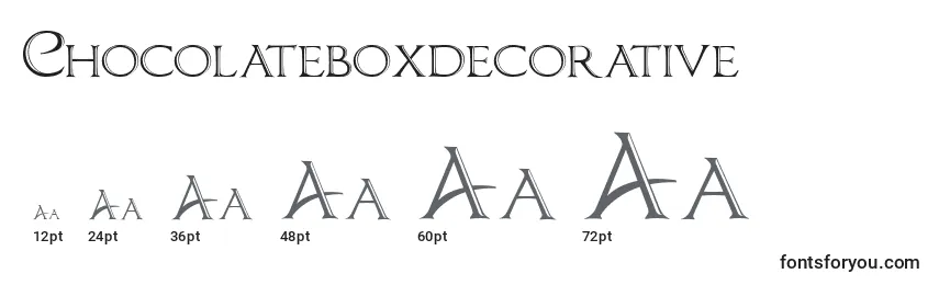 Chocolateboxdecorative Font Sizes