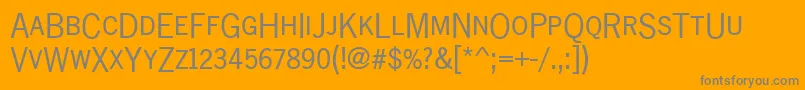 Newsgotdcdreg Font – Gray Fonts on Orange Background