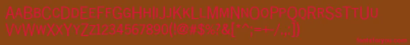 Newsgotdcdreg Font – Red Fonts on Brown Background