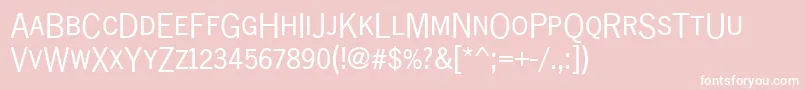 Newsgotdcdreg Font – White Fonts on Pink Background