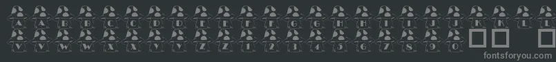 More about 101InTheShroomz Font 101InTheShroomz Font – Gray Fonts on Black Background