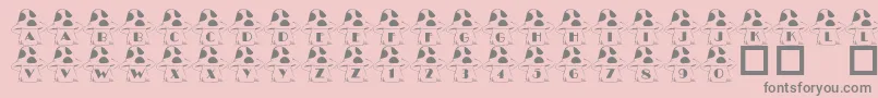 101InTheShroomz Font – Gray Fonts on Pink Background