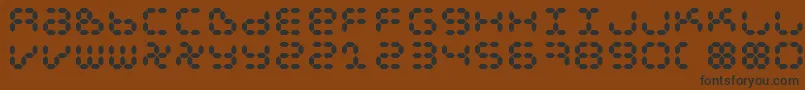 Dspl Font – Black Fonts on Brown Background